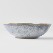Bowl Oval 16cm Steel Grey Glaze V637-C0609