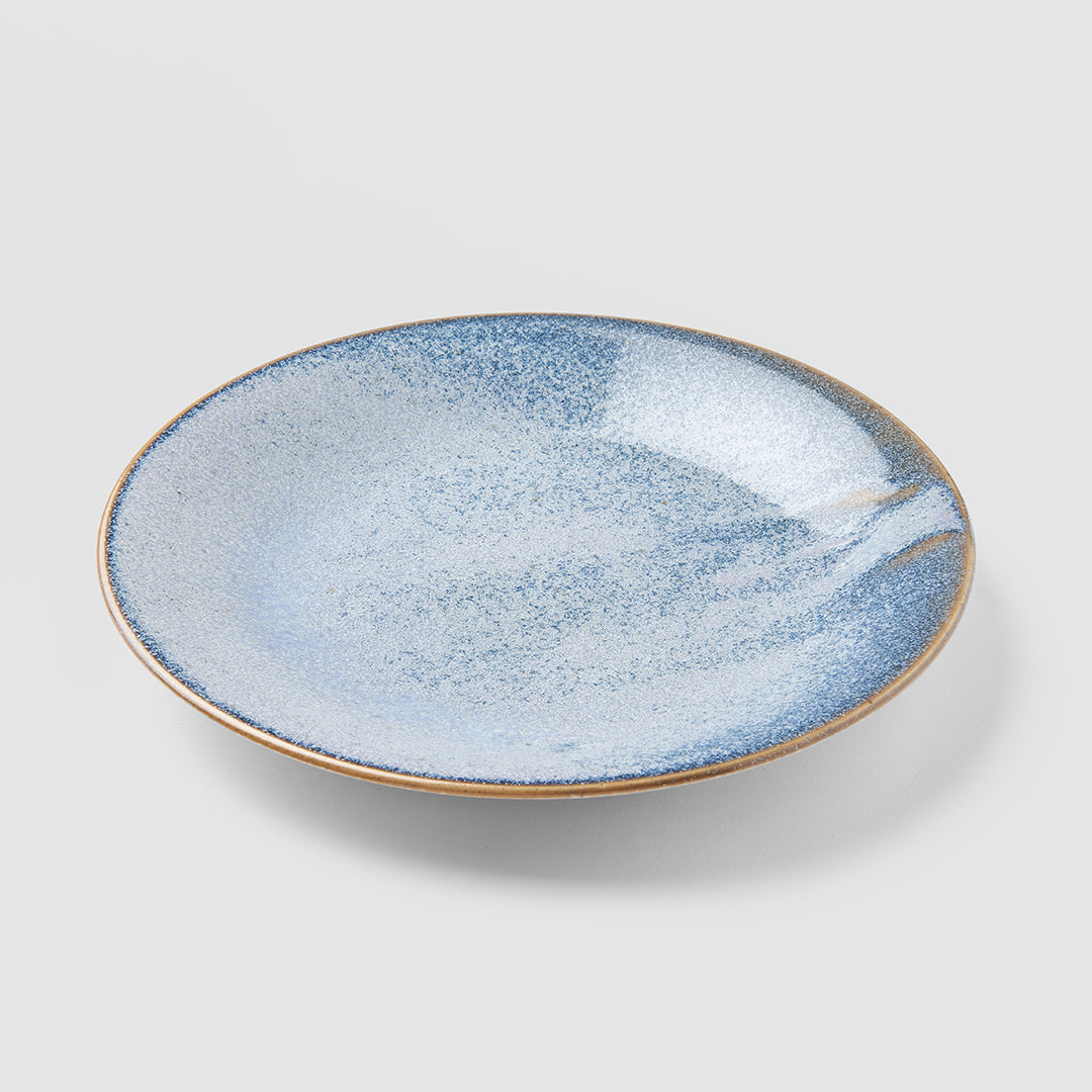 Side Plate 21cm Steel Grey Glaze V637-C0612