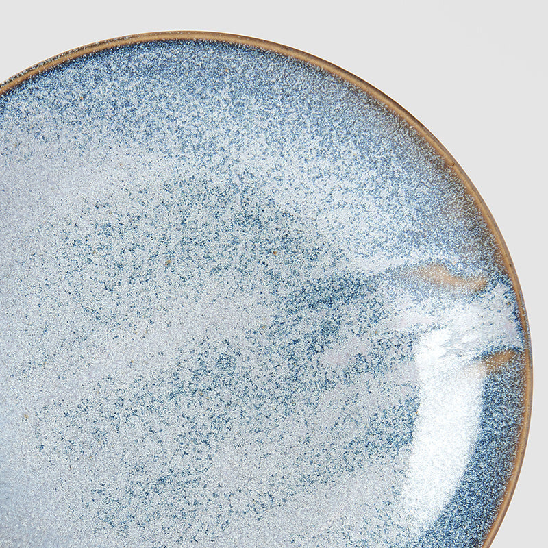 Side Plate 21cm Steel Grey Glaze V637-C0612