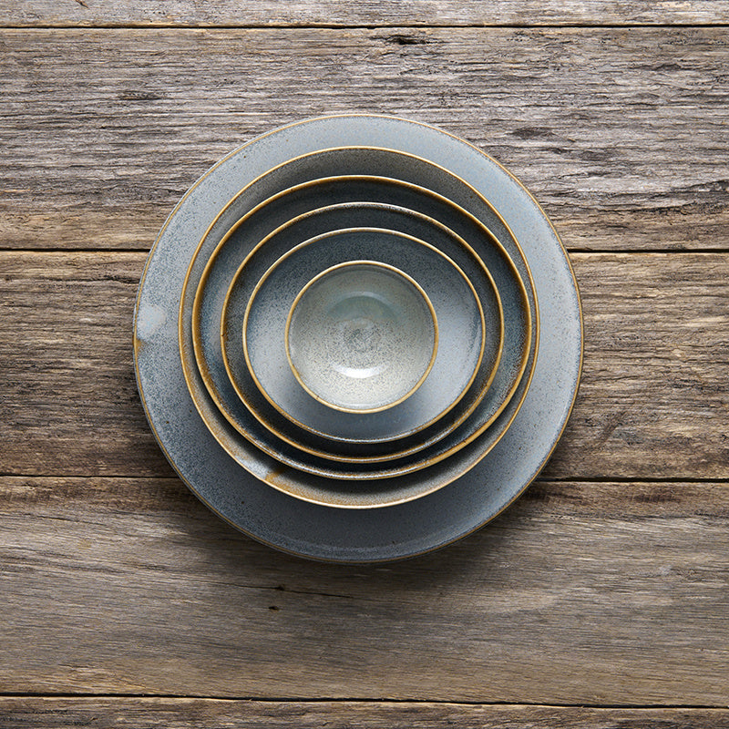 Tea Cup 120ml Steel Grey Glaze V637-C0614