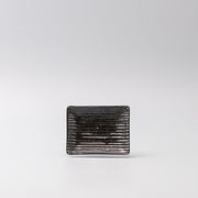 Sauce Dish 10cm Mamezara Black Contour Glaze V637-C0622