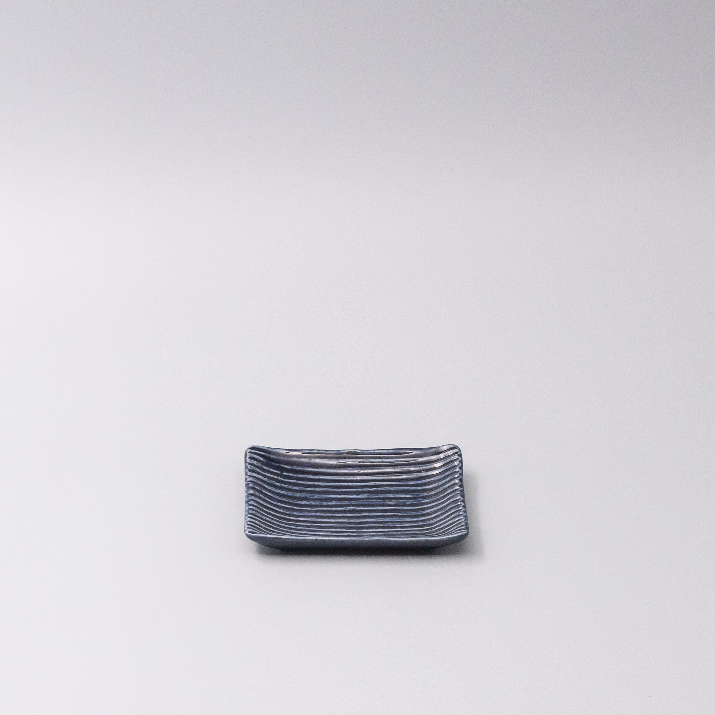 Sauce Dish 10cm Mamezara Blue Contour Glaze V637-C0624