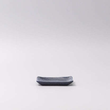 Sauce Dish 10cm Mamezara Blue Contour Glaze V637-C0624