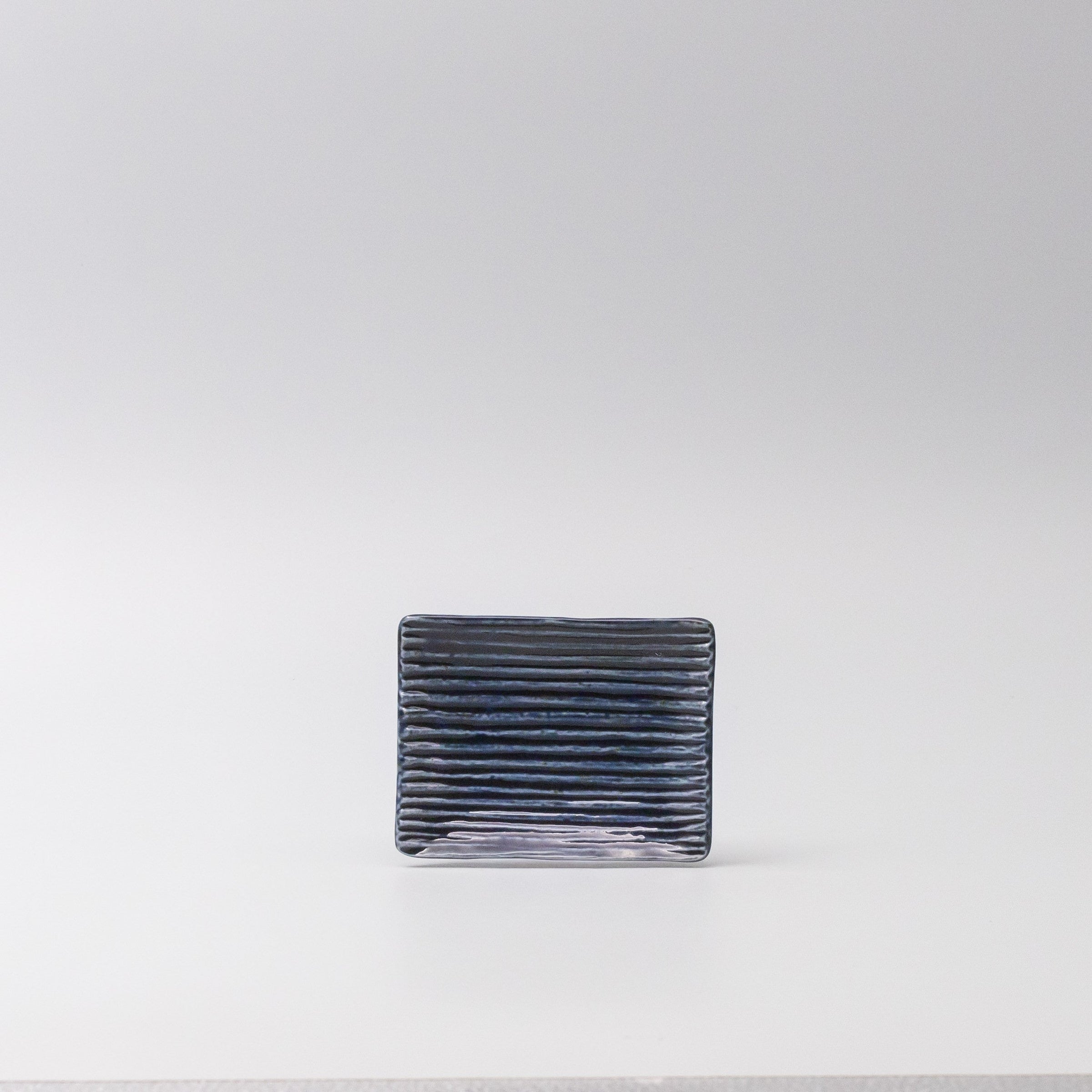 Sauce Dish 10cm Mamezara Blue Contour Glaze V637-C0624