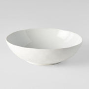 Bowl Oval 16cm Parchment White Glaze V637-C0641