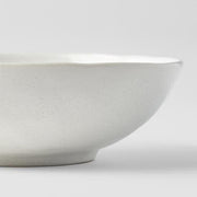 Bowl Oval 16cm Parchment White Glaze V637-C0641