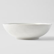 Bowl Oval 16cm Parchment White Glaze V637-C0641