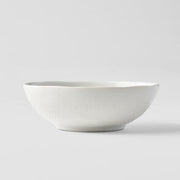 Bowl Oval 14cm Parchment White Glaze V637-C0642
