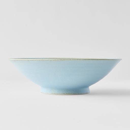 Ramen Bowl 24.5cm Soda Blue Glaze V637-C0658