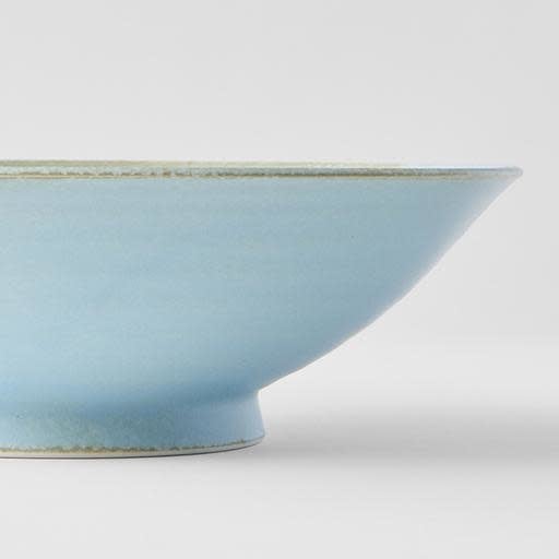 Ramen Bowl 24.5cm Soda Blue Glaze V637-C0658