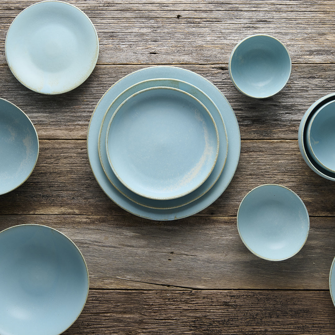 Ramen Bowl 24.5cm Soda Blue Glaze V637-C0658