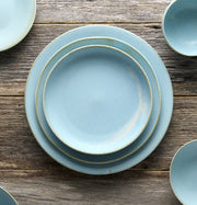 Side Plate 21cm Soda Blue Glaze V637-C0664