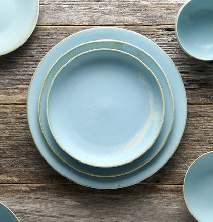 Side Plate 21cm Soda Blue Glaze V637-C0664