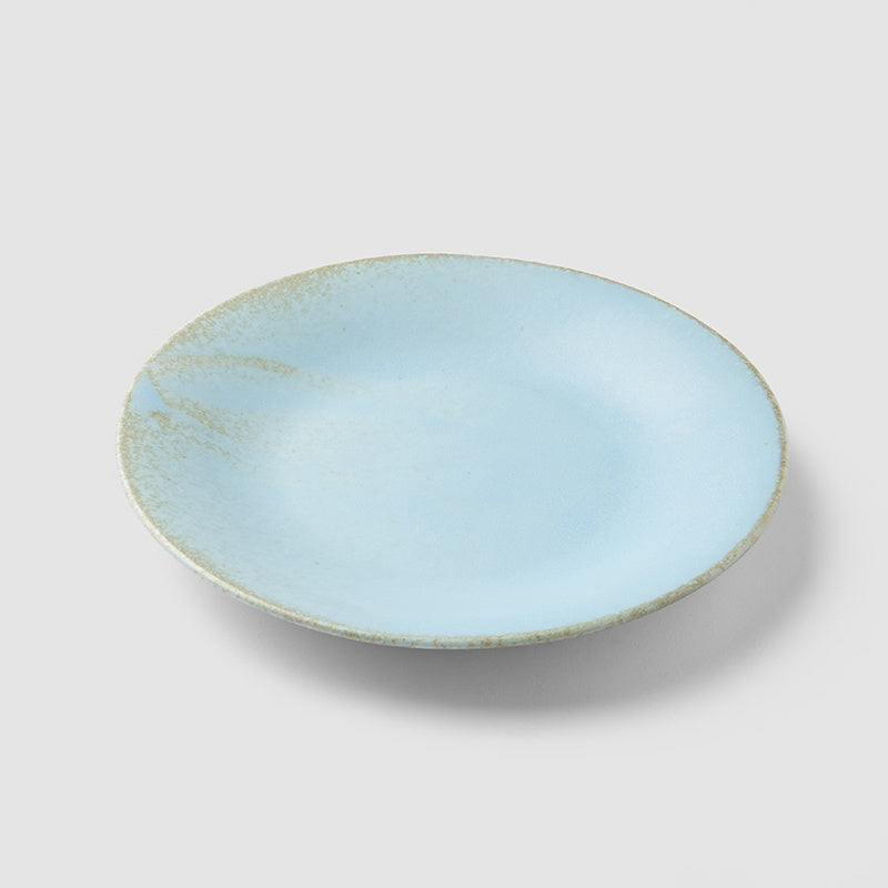 Tapas Plate 17cm Soda Blue Glaze V637-C0665