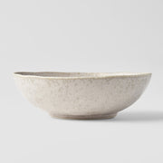Bowl Oval 16.5cm White Fade Glaze V637-C0671