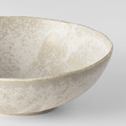 Bowl Oval 16.5cm White Fade Glaze V637-C0671