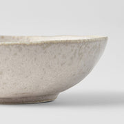Bowl Oval 16.5cm White Fade Glaze V637-C0671