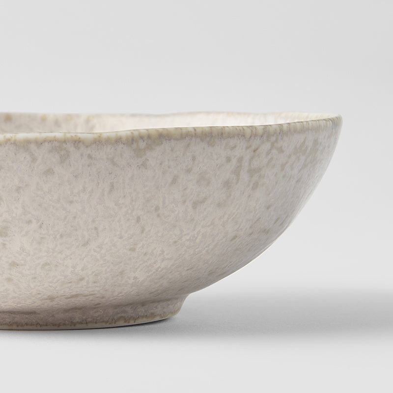 Bowl Oval 16.5cm White Fade Glaze V637-C0671