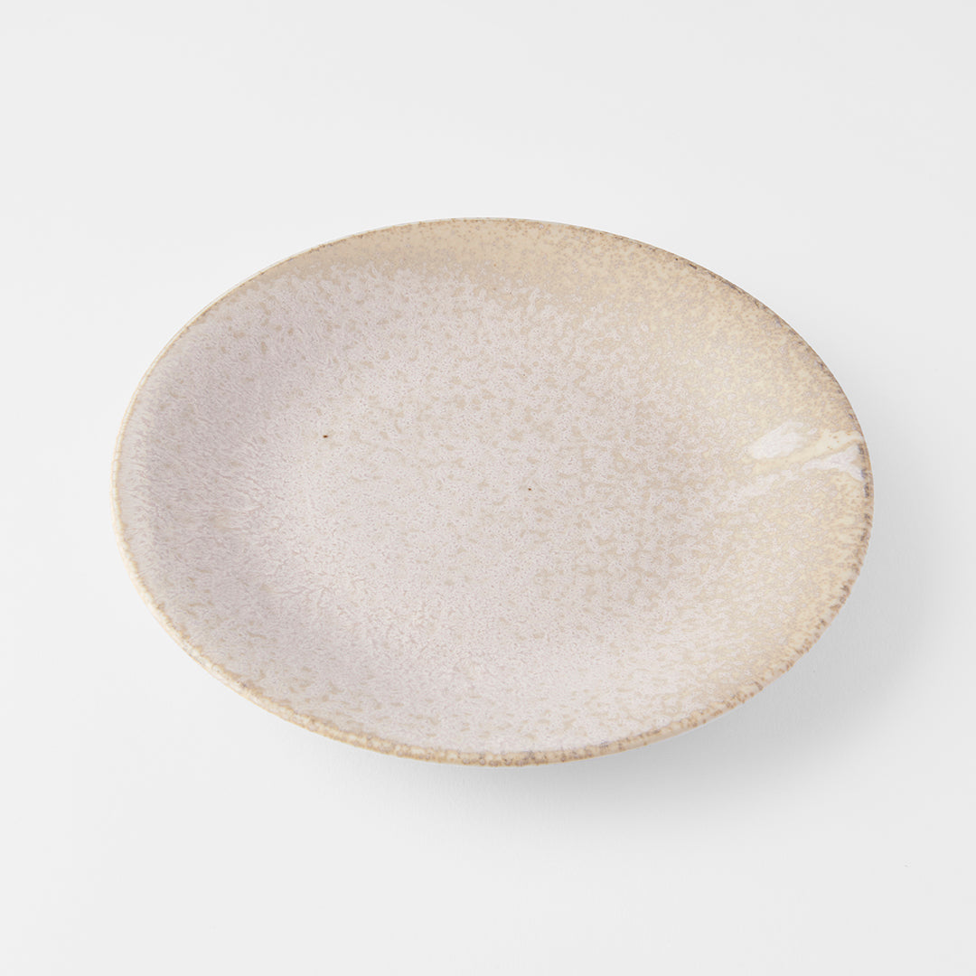 Side Plate 21cm White Fade Glaze V637-C0674