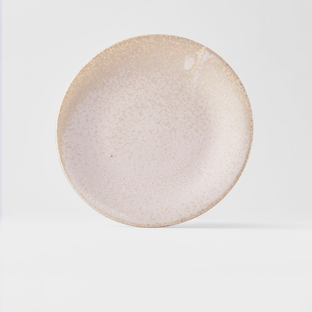 Side Plate 21cm White Fade Glaze V637-C0674