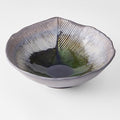 Bowl Leaf Shaped 24cm Midori Green Glaze V637-C0690