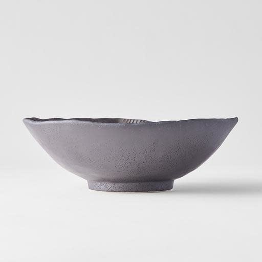 Bowl Leaf Shaped 24cm Midori Green Glaze V637-C0690