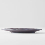 Plate Leaf Shape 21.5x10.5cm Midori Ridge Glaze V637-C0693