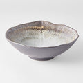 Bowl Irregular 22cm Akane Grey Glaze V637-C0695
