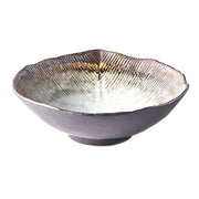 Bowl Irregular 22cm Akane Grey Glaze V637-C0695