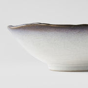 Bowl Leaf Shape 24cm Sky Blue Glaze V637-C0698