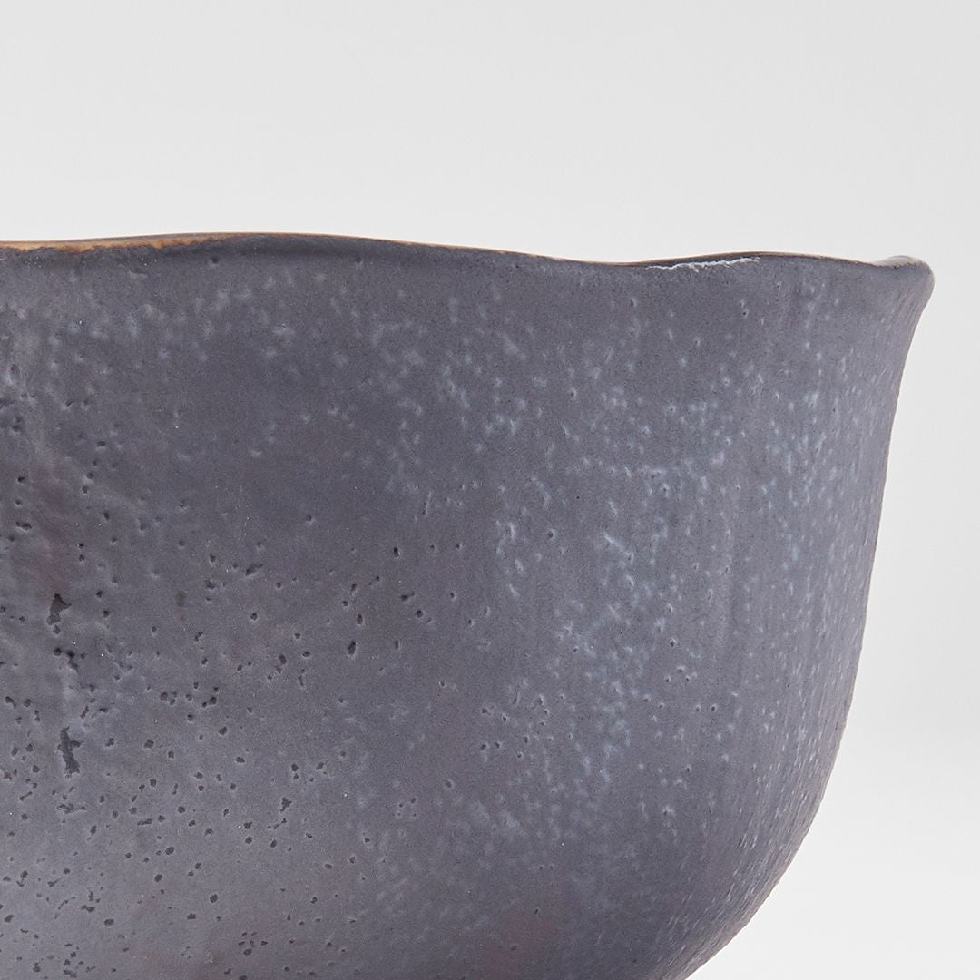 Bowl Organic 14.5cm Akane Grey Glaze V637-C0703