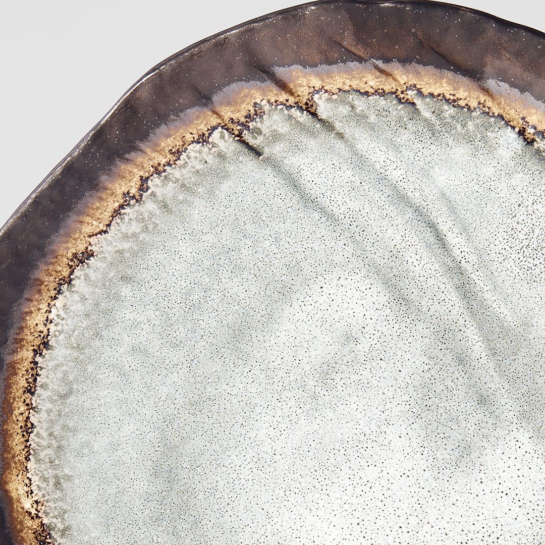 Dinner Plate Organic 27cm Akane Grey Glaze V637-C0705