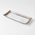 Plate Rectangular 29x12cm Akane Grey V637-C0706