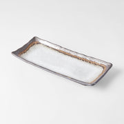 Plate Rectangular 29x12cm Akane Grey V637-C0706