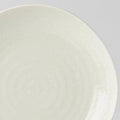 Dinner Plate Organic Shape 23cm Kanso Soft White Glaze V637-C0747
