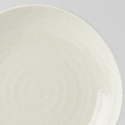 Dinner Plate Organic Shape 23cm Kanso Soft White Glaze V637-C0747