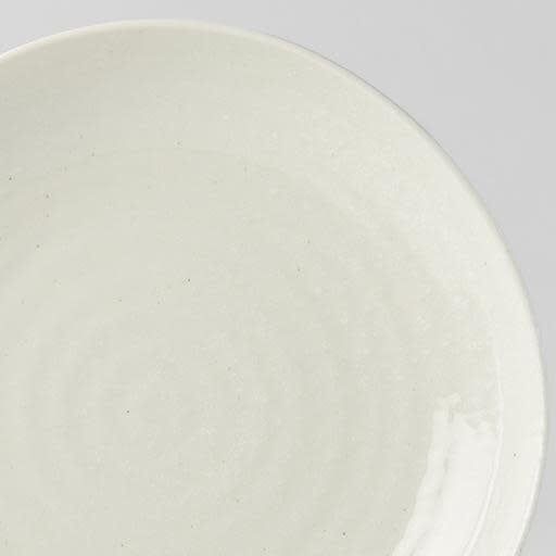 Dinner Plate Organic Shape 23cm Kanso Soft White Glaze V637-C0747