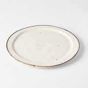 Plate Organic Flat 25.5cm Piro Piro Glaze V637-C0760