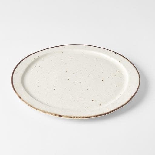 Plate Organic Flat 25.5cm Piro Piro Glaze V637-C0760