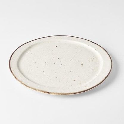 Plate Organic Flat 25.5cm Piro Piro Glaze V637-C0760