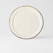 Plate Organic Flat 25.5cm Piro Piro Glaze V637-C0760