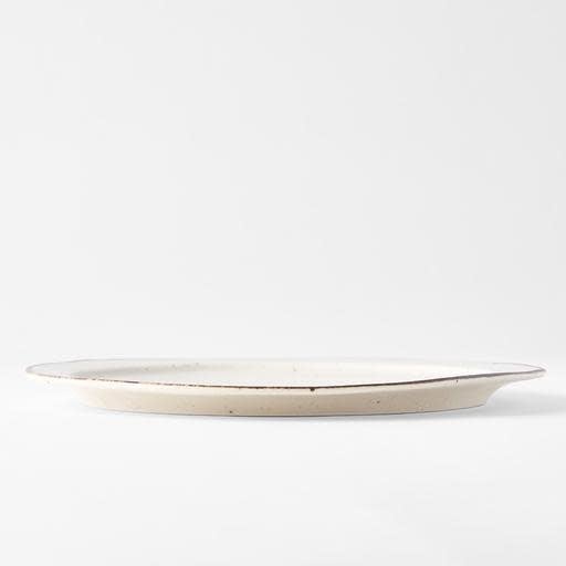 Plate Organic Flat 25.5cm Piro Piro Glaze V637-C0760