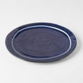 Plate Organic Flat 25.5cm Sapphire Blue Glaze V637-C0762