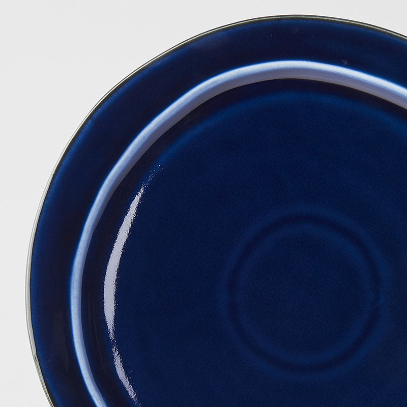 Plate Organic Flat 25.5cm Sapphire Blue Glaze V637-C0762