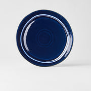 Plate Organic Flat 25.5cm Sapphire Blue Glaze V637-C0762