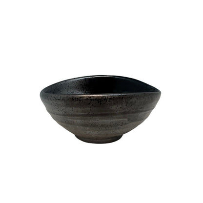 Bowl Small 10cm Metallic Black Glaze V637-C0855