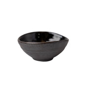 Bowl Small 10cm Metallic Black Glaze V637-C0855