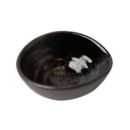 Bowl Small 10cm Metallic Black Glaze V637-C0855