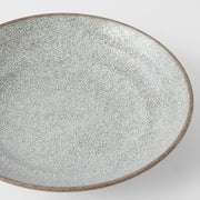 Pasta Bowl Flat 23cm Crazed Grey Glaze V637-C0858