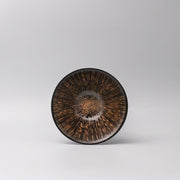 Bowl V shape 19cm Bronze Converging Line Glaze V637-C0871